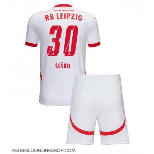 RB Leipzig Benjamin Sesko #30 Hjemme Trøje Børn 2024-25 Kortærmet (+ Korte bukser)